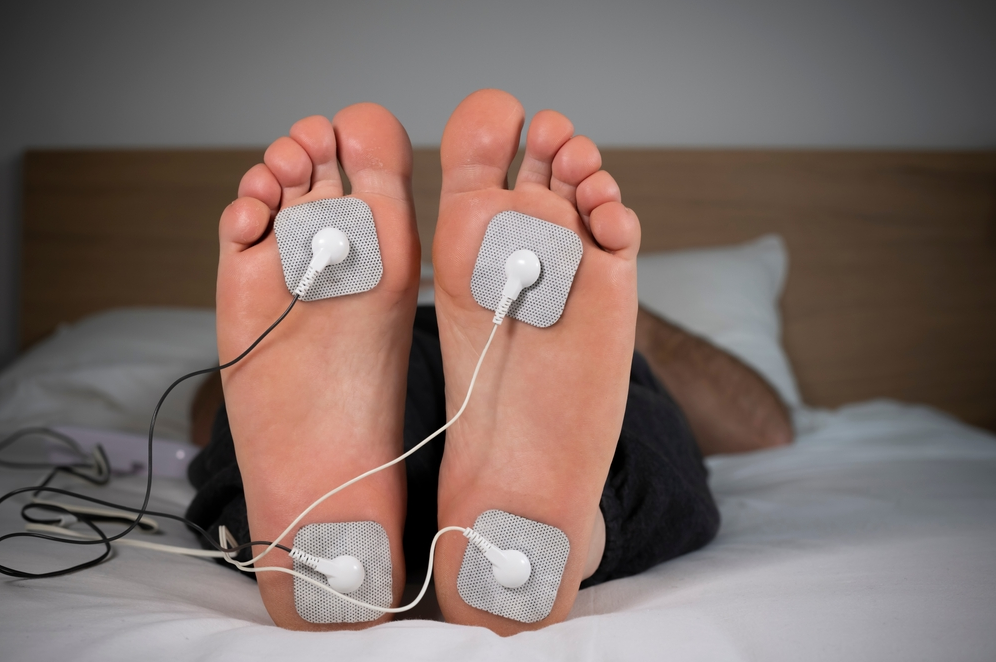 electrical impulses to block pain signals